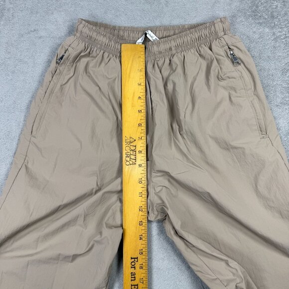 Abercrombie & Fitch Womens XS Parachute Mesh Lined Track Pants Tan Joggers - Picture 9 of 9